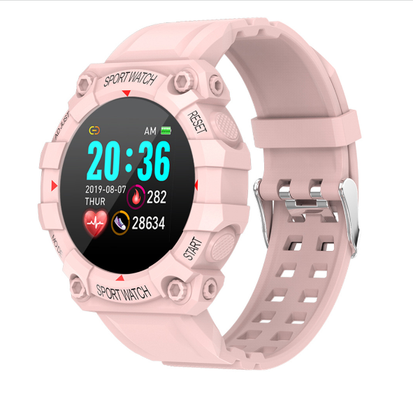 

round screen intelligent bracelet color screen heart rate monitoring exercise heart rate y68 upgraded watch