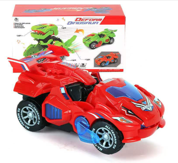 

electric universal dinosaur deformation robot chariot rotating car light music