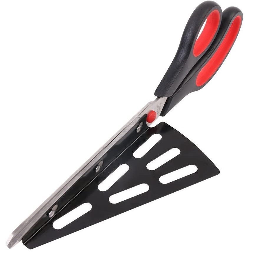 

stainless steel pizza cutter scissors